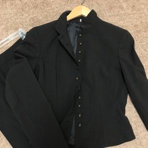 Elie Tahari dark brown suit